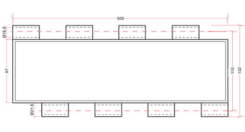 Polycarbonate transpatent slats